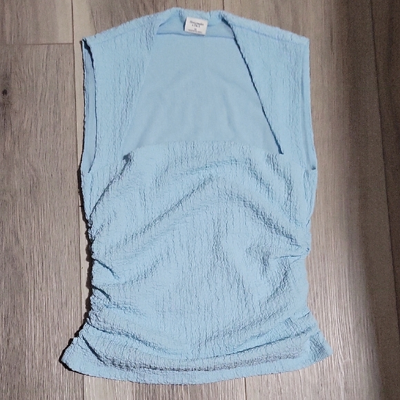 Abercrombie & Fitch Tops - Abercrombie & Fitch Light Blue Textured Tank Top